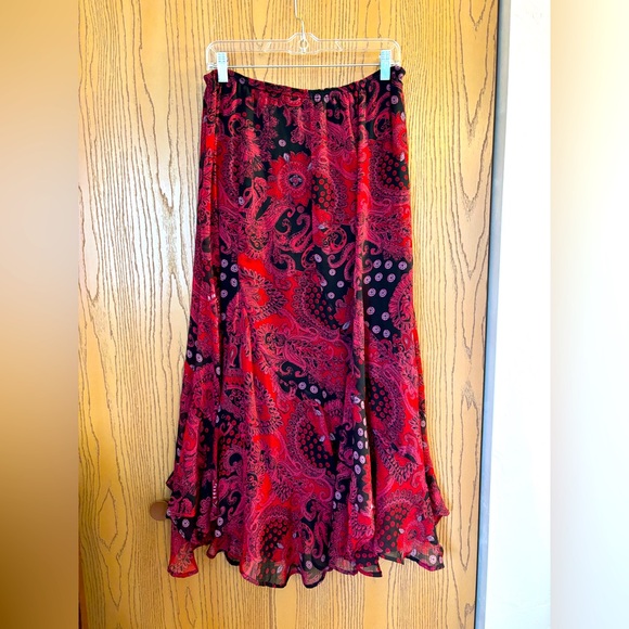 SOFT SURROUNDINGS Paisley flutter maxi skirt. - Picture 2 of 7